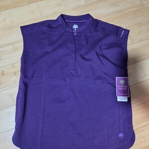 Healing Hands Women's Purple Blouse